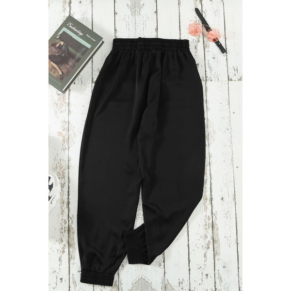 Black Pocketed Joggers