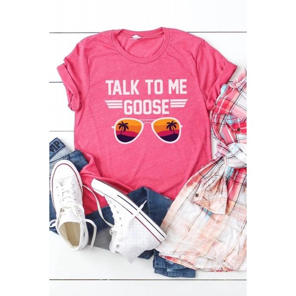 Rose TALK ME TO GOOSE Graphic Tee