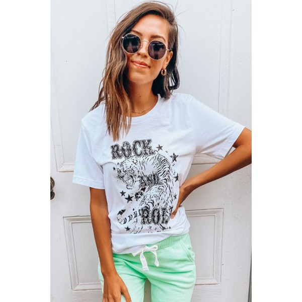 White Rock N Roll Star Graphic Tee