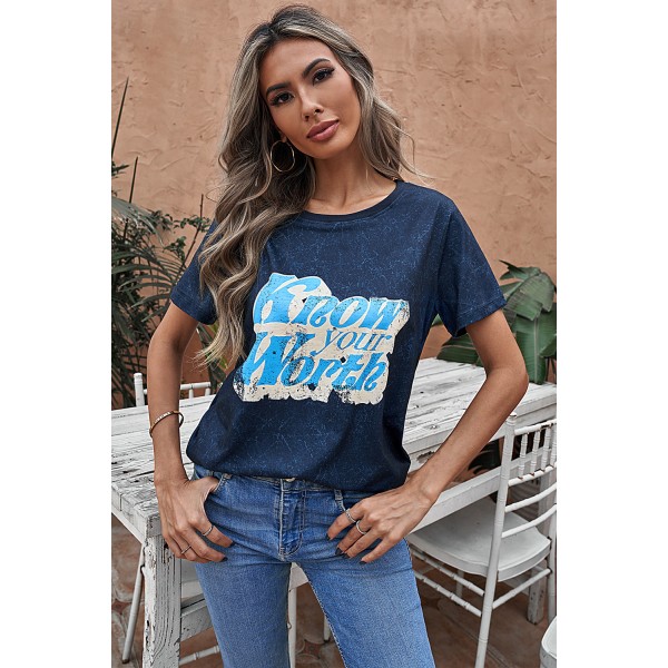 Vintage Know Your Worth Graphic T-Shirt